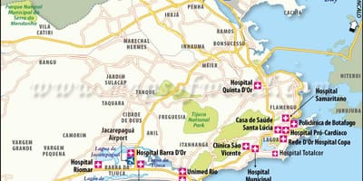 里约热内卢地图医院