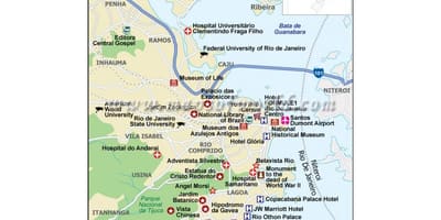 里约热内卢的商店地图