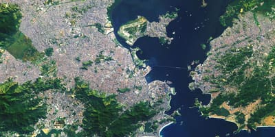 卫星地图的Rio de Janeiro