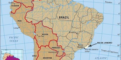 里约的地方的地图